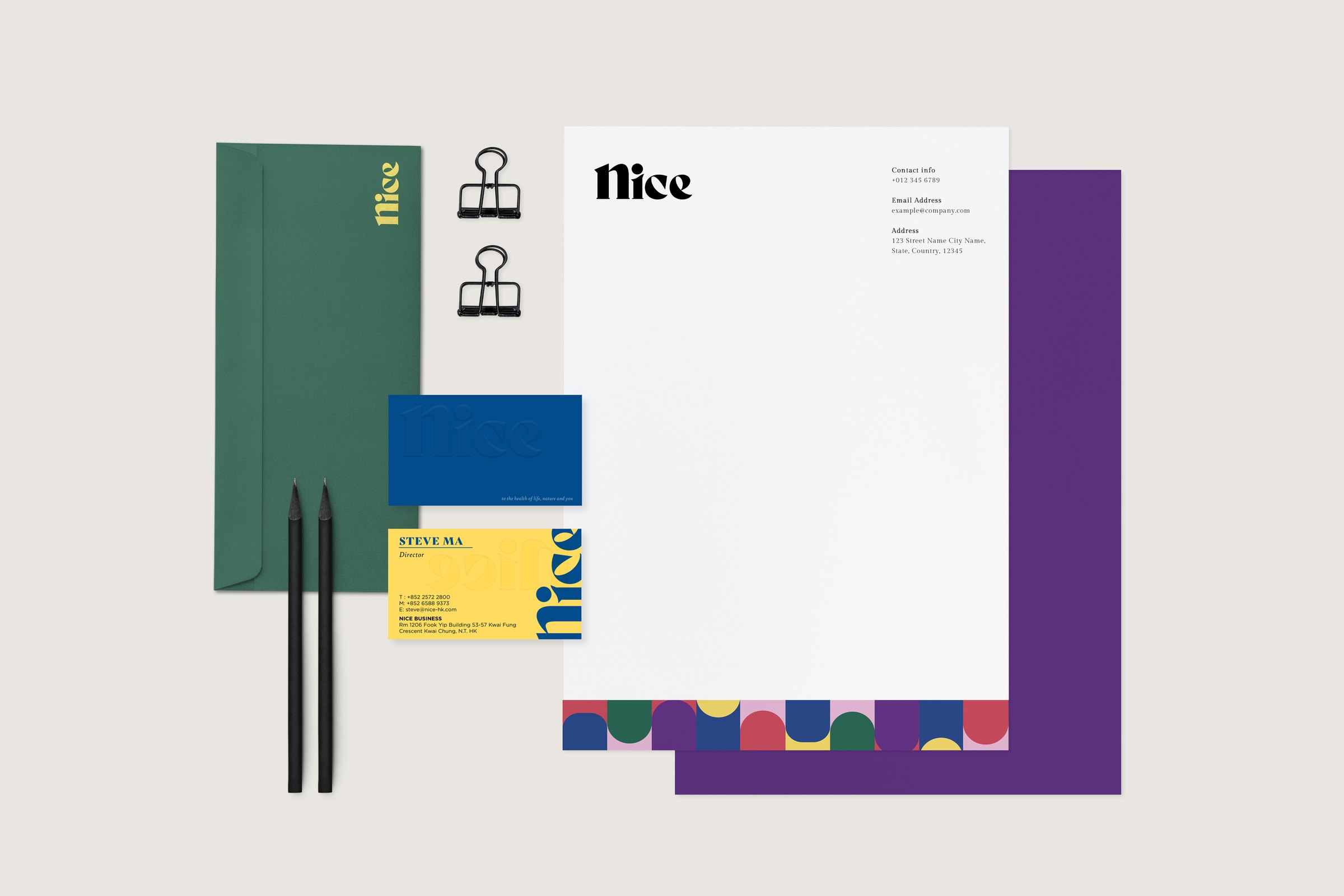 We are nice to you brand stationery system